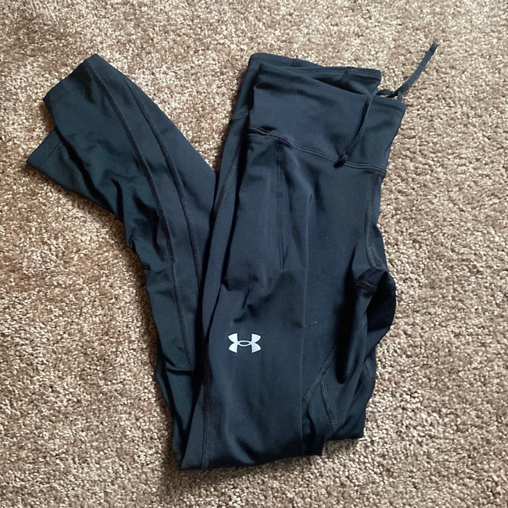 Under armour black compression full length leggings size small